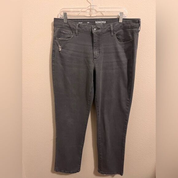 Sonoma Denim - Sonoma Charcoal Straight-Leg Jeans